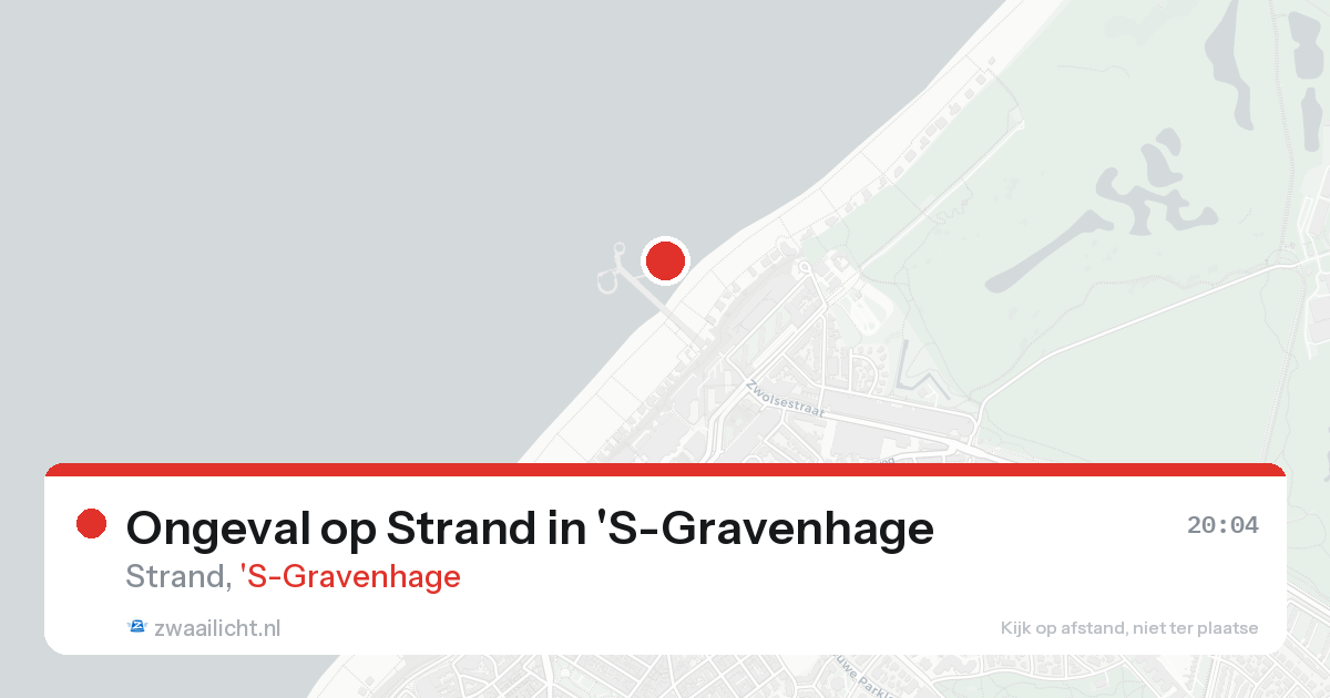 Ongeval op Strand in 'S-Gravenhage — 25 aug 2026