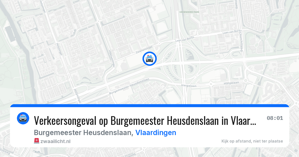 Verkeersongeval op Burgemeester Heusdenslaan in Vlaardingen — 8 jun 2026