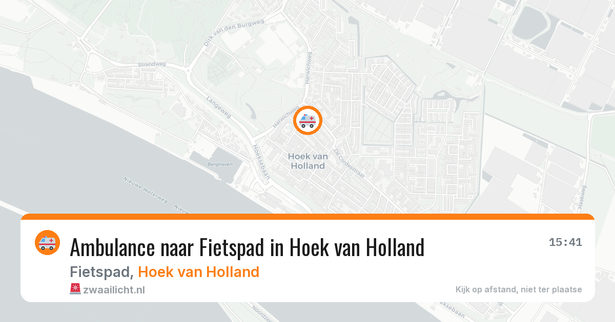 Ambulance naar Fietspad in Hoek van Holland — 18 jun 2026