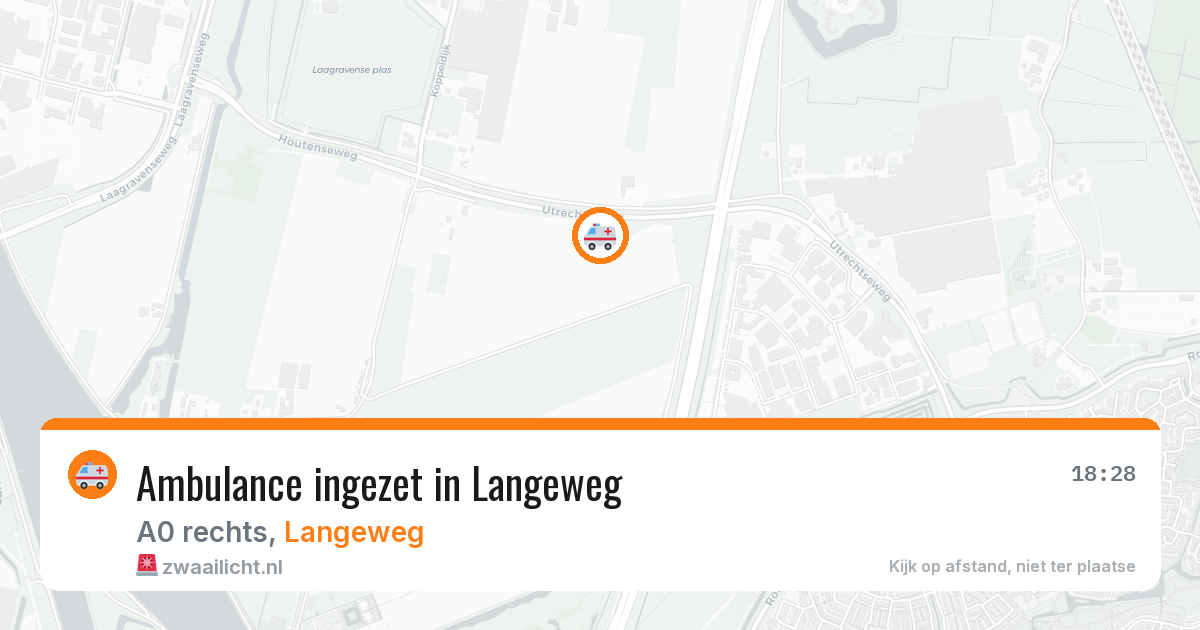 Ambulance ingezet in Langeweg — 21 apr 2026