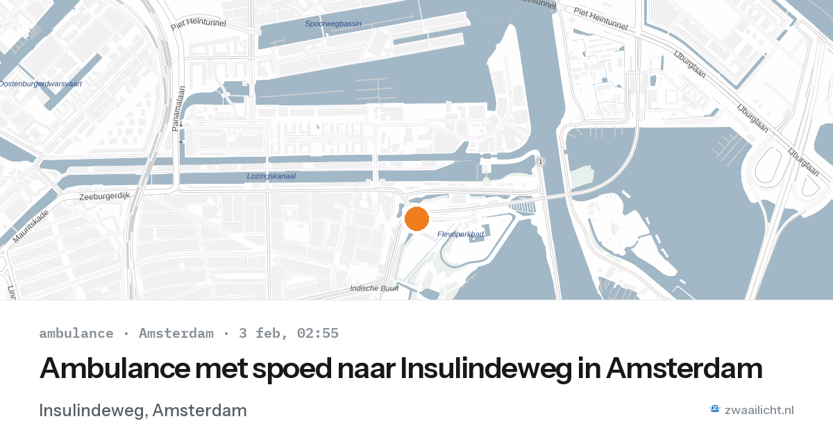 Ambulance met spoed naar Insulindeweg in Amsterdam — 3 feb 2026