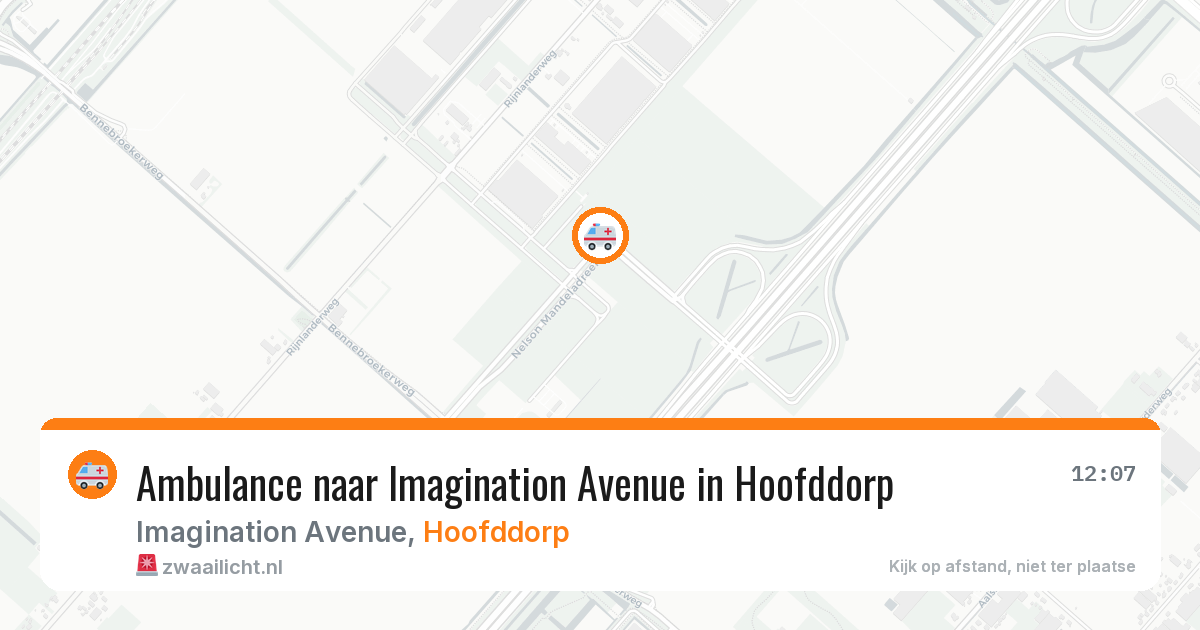 Ambulance naar Imagination Avenue in Hoofddorp — 4 aug 2026