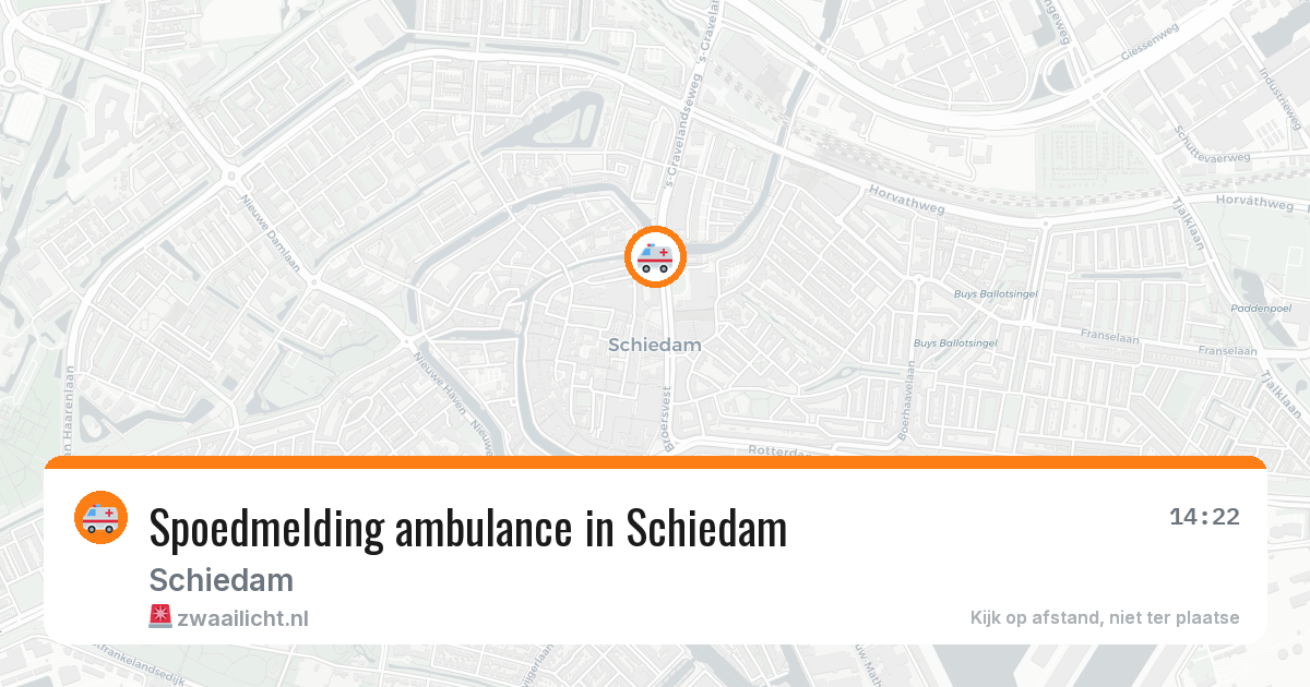 Spoedmelding ambulance in Schiedam — 7 jul 2026