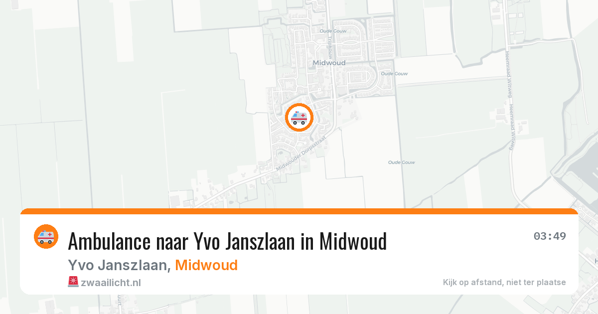 Ambulance naar Yvo Janszlaan in Midwoud — 1 jun 2026