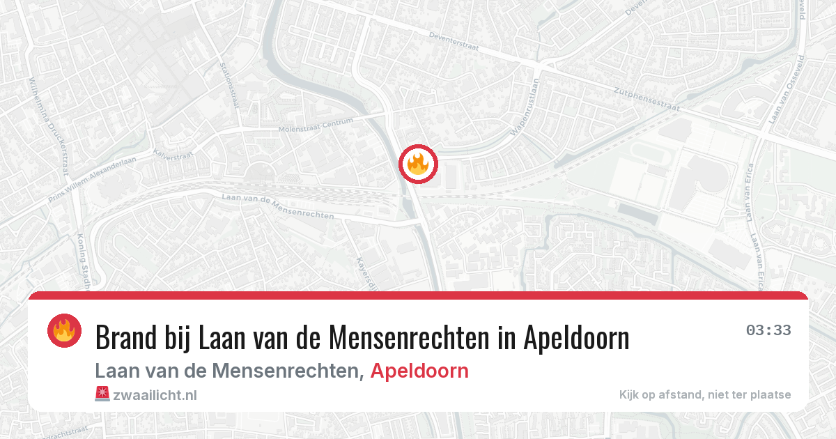 Brand bij Laan van de Mensenrechten in Apeldoorn — 28 jun 2026