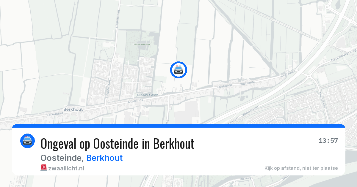 Ongeval op Oosteinde in Berkhout — 10 jun 2026