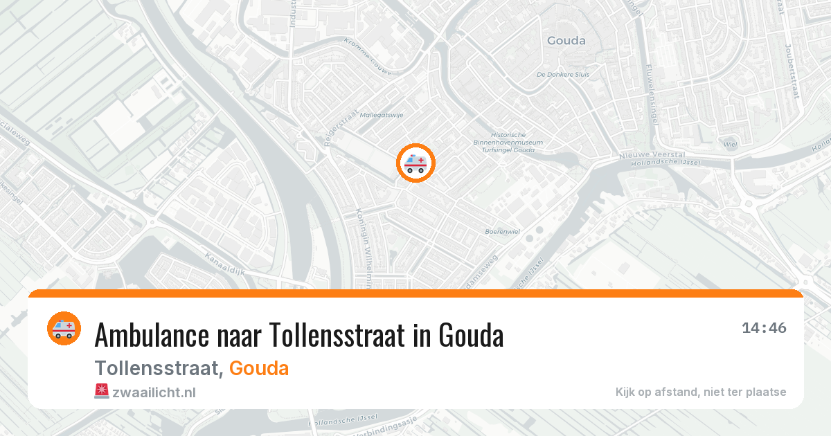 Ambulance naar Tollensstraat in Gouda — 25 mrt 2026