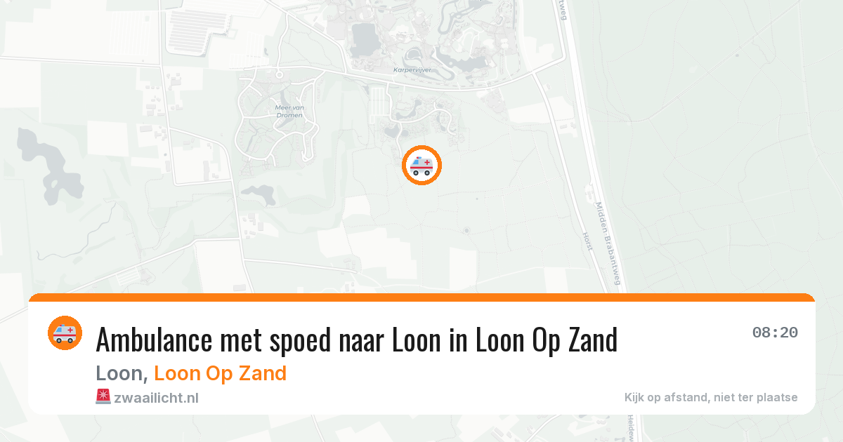 Ambulance met spoed naar Loon in Loon Op Zand — 20 mei 2026