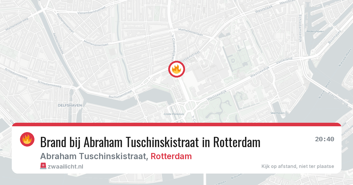 Brand bij Abraham Tuschinskistraat in Rotterdam — 30 apr 2026