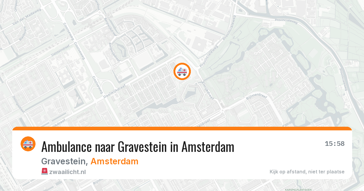Ambulance naar Gravestein in Amsterdam — 28 jun 2026