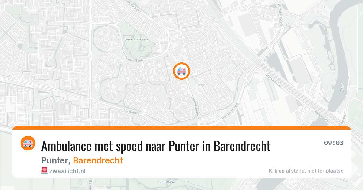 Ambulance met spoed naar Punter in Barendrecht — 11 aug 2026