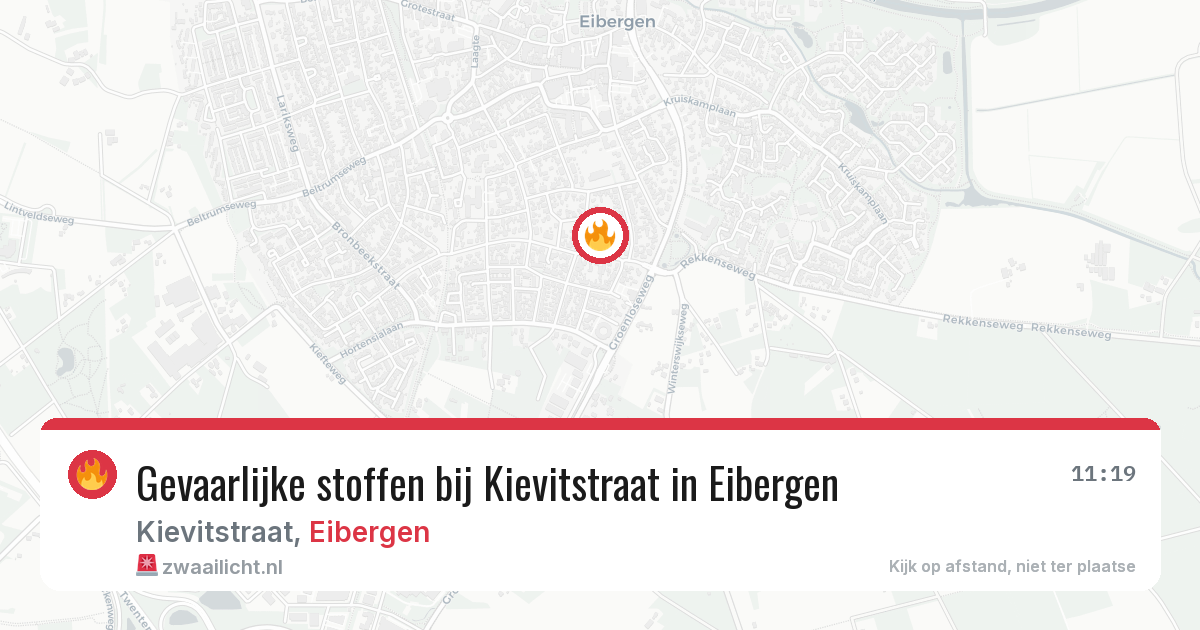 Gevaarlijke stoffen bij Kievitstraat in Eibergen — 4 jun 2026