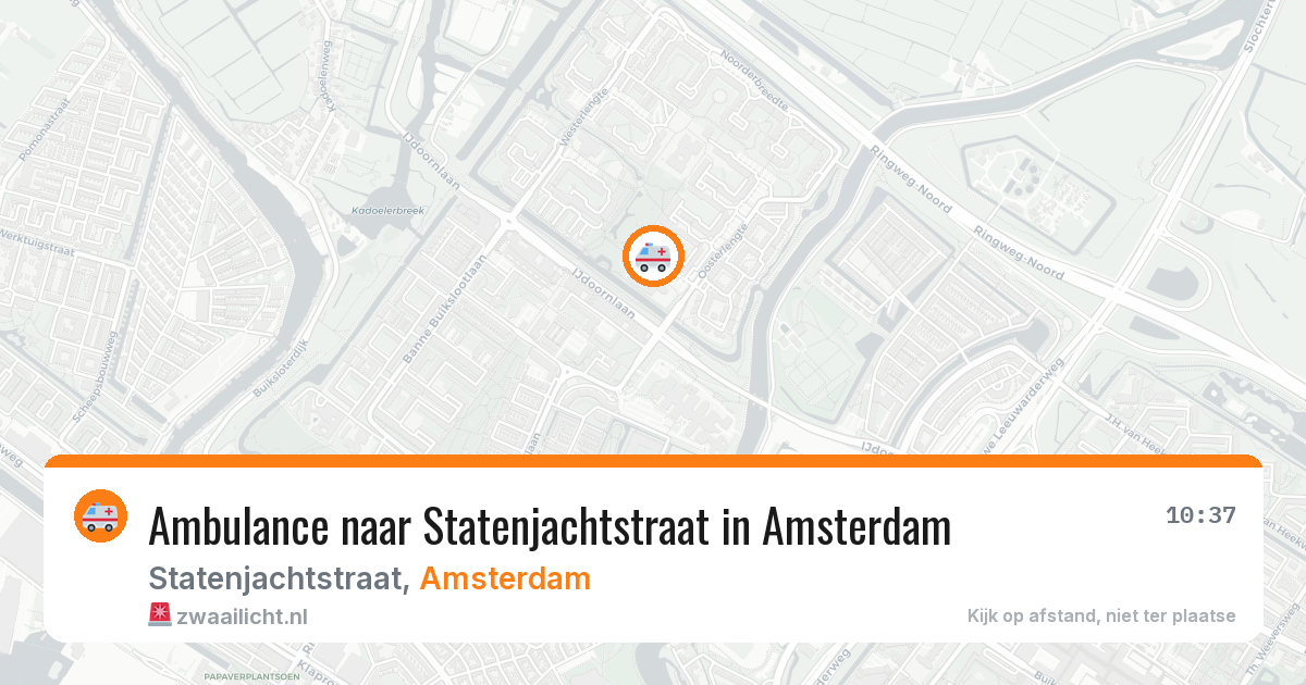 Ambulance naar Statenjachtstraat in Amsterdam — 29 jun 2026