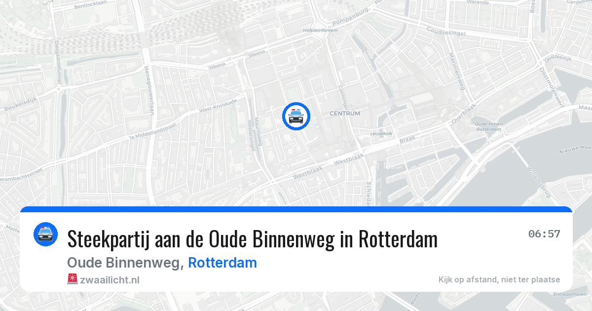 Steekpartij aan de Oude Binnenweg in Rotterdam — 28 jun 2026
