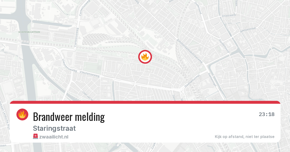 Brandweer melding — 6 jul 2026