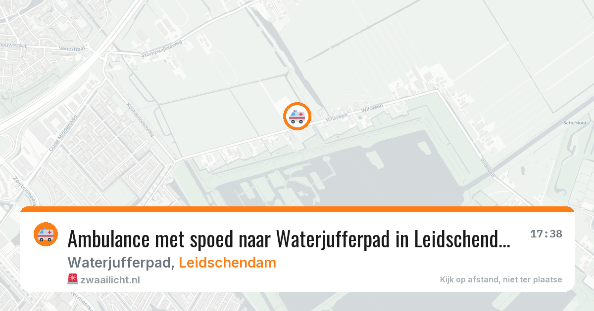 Ambulance met spoed naar Waterjufferpad in Leidschendam — 5 aug 2026