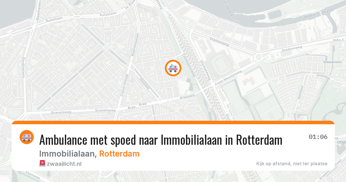 Ambulance met spoed naar Immobilialaan in Rotterdam — 10 mrt 2026