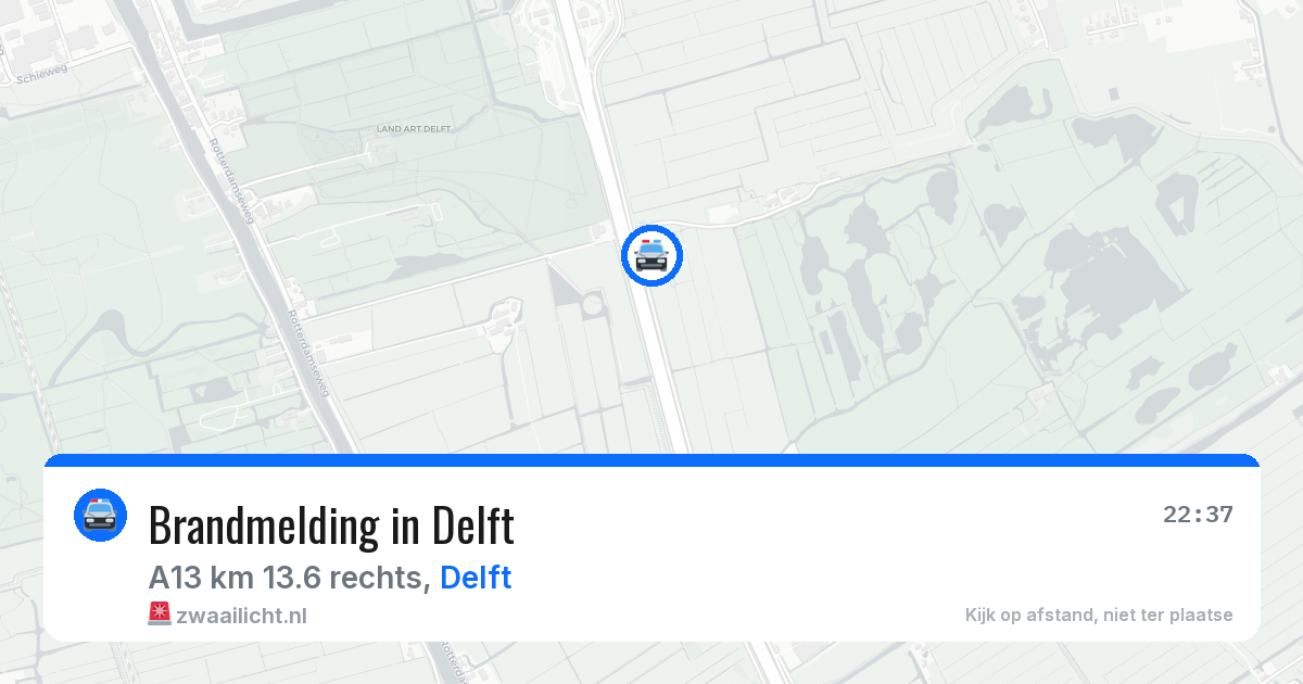 Brandmelding in Delft — 13 aug 2026