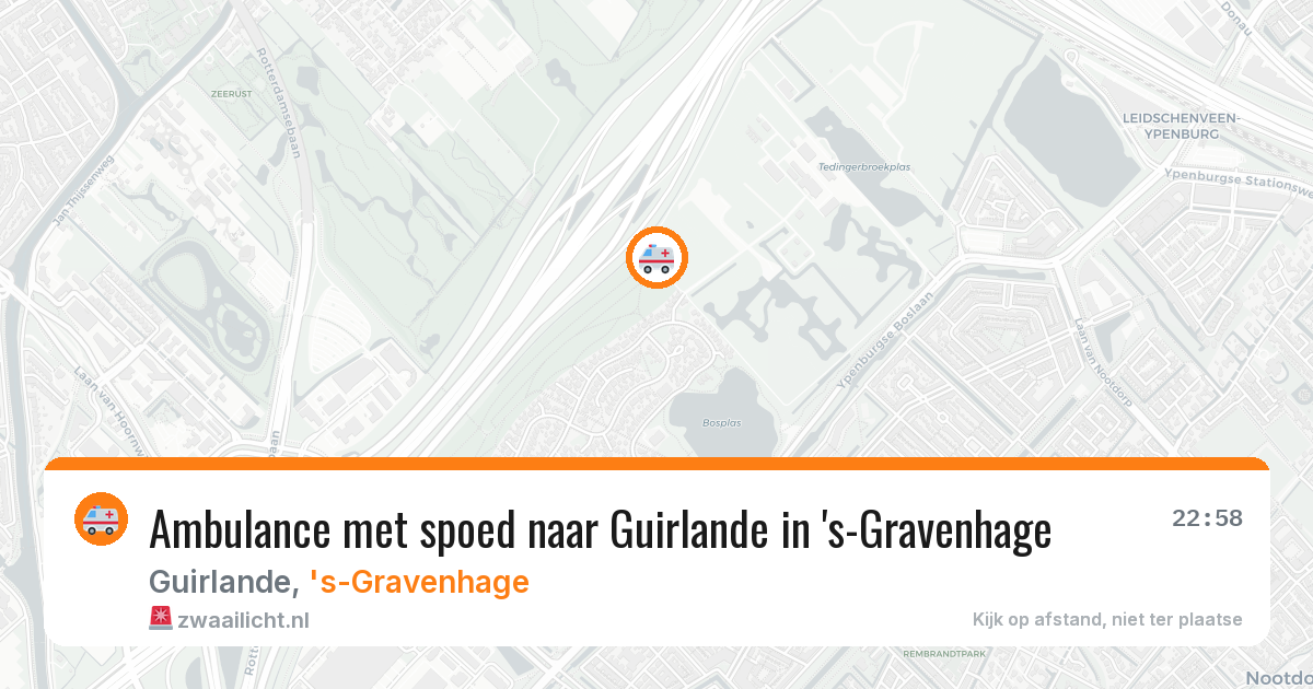 Ambulance met spoed naar Guirlande in 's-Gravenhage — 25 mei 2026