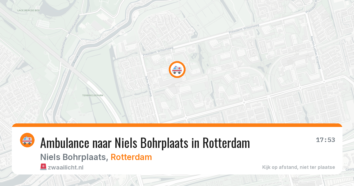 Ambulance naar Niels Bohrplaats in Rotterdam — 8 feb 2026