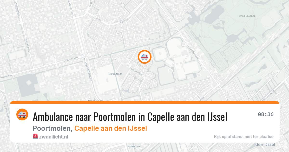 Ambulance naar Poortmolen in Capelle aan den IJssel — 10 apr 2026