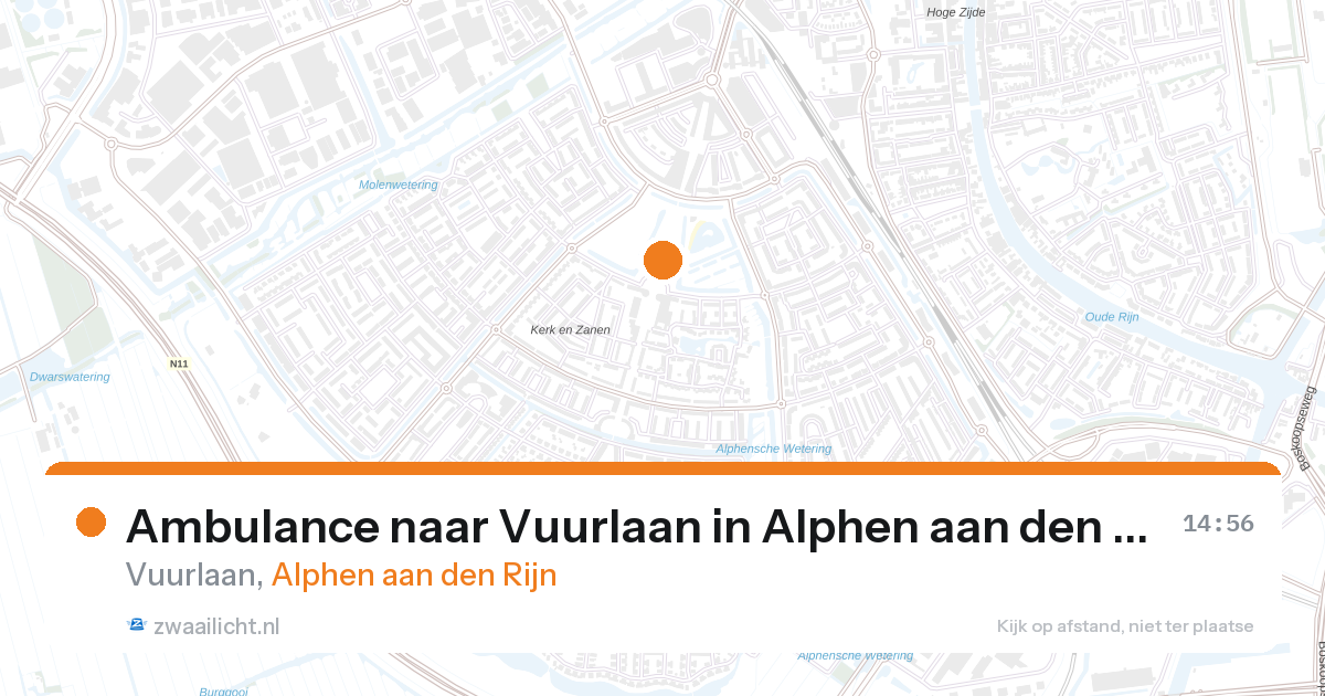 Ambulance naar Vuurlaan in Alphen aan den Rijn — 28 aug 2026