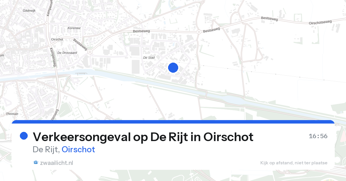 Verkeersongeval op De Rijt in Oirschot — 26 aug 2026