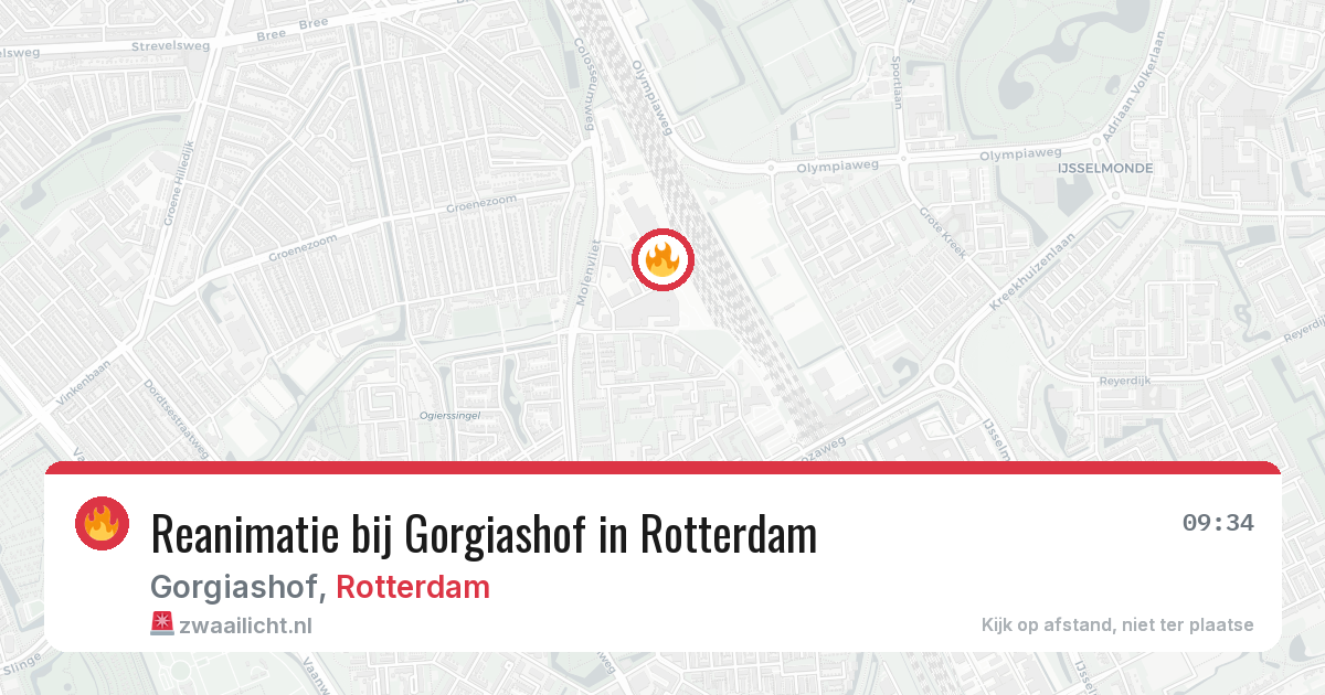 Reanimatie bij Gorgiashof in Rotterdam — 5 apr 2026