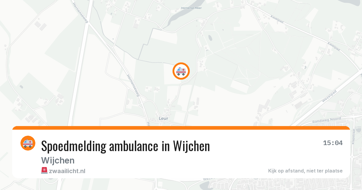Spoedmelding ambulance in Wijchen — 21 jan 2026