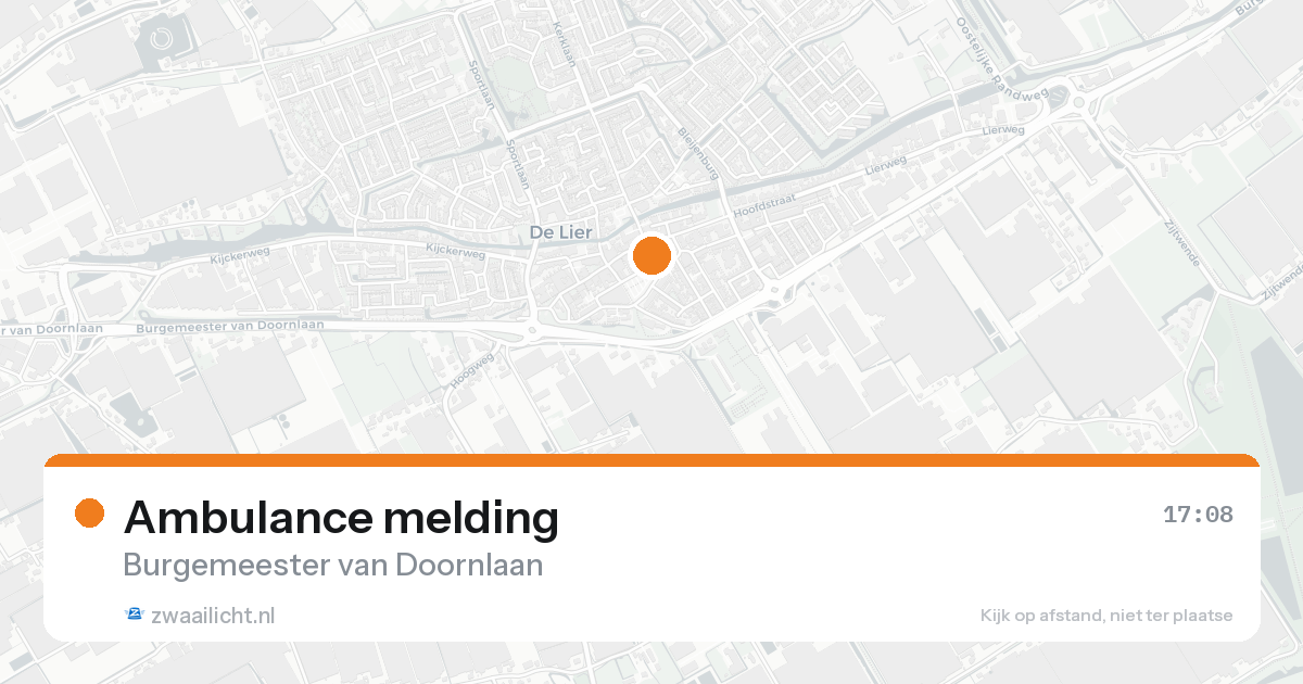 Ambulance melding — 25 mei 2026