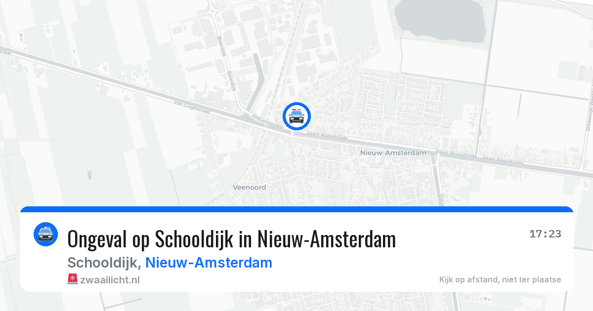 Ongeval op Schooldijk in Nieuw-Amsterdam — 20 jun 2026