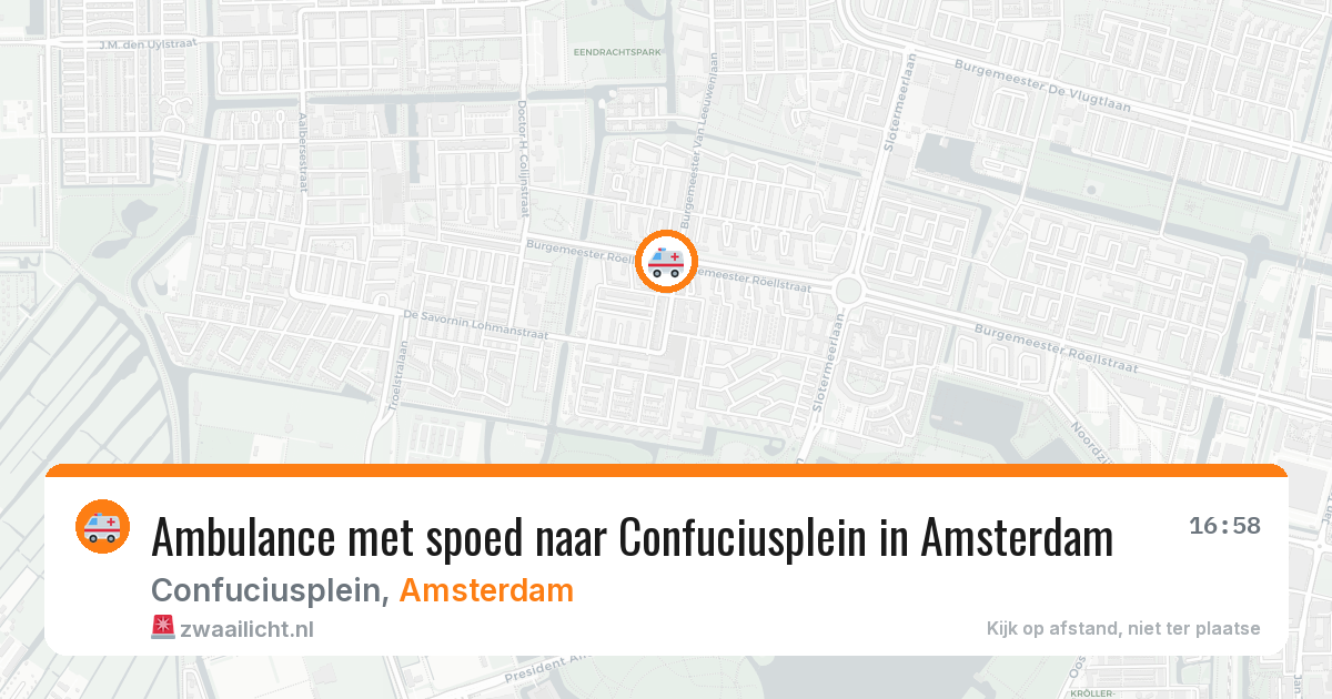 Ambulance met spoed naar Confuciusplein in Amsterdam — 23 jun 2026