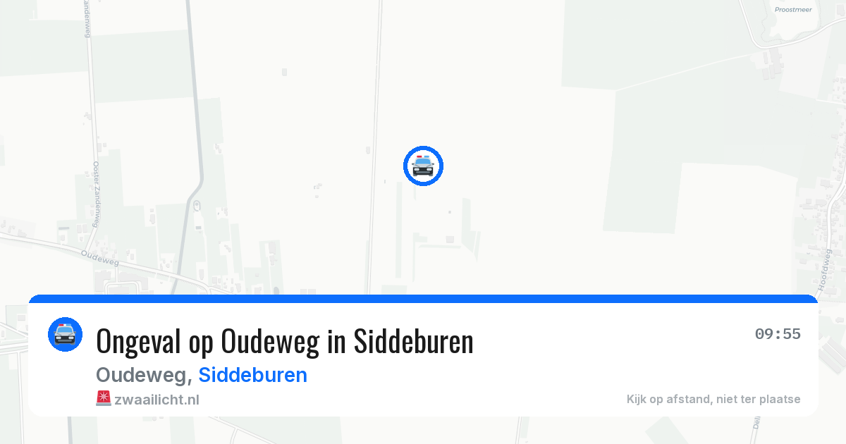 Ongeval op Oudeweg in Siddeburen — 2 apr 2026