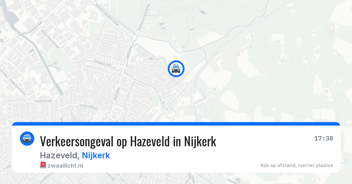 Verkeersongeval op Hazeveld in Nijkerk — 4 mei 2026