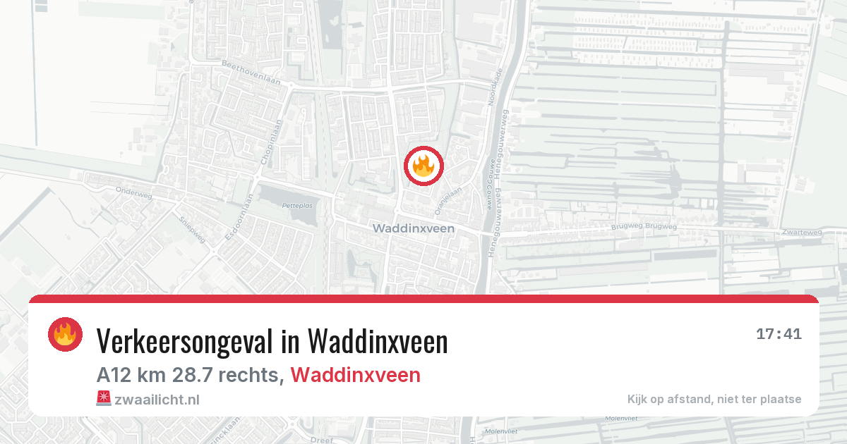 Verkeersongeval in Waddinxveen — 23 jun 2026
