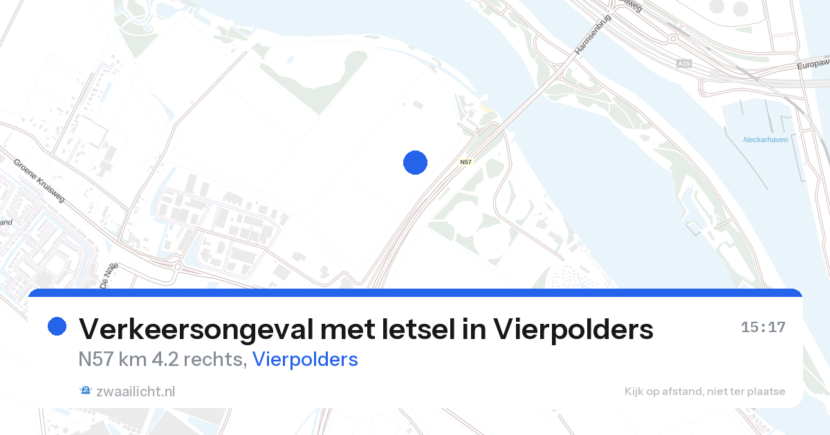 Verkeersongeval met letsel in Vierpolders — 27 aug 2026