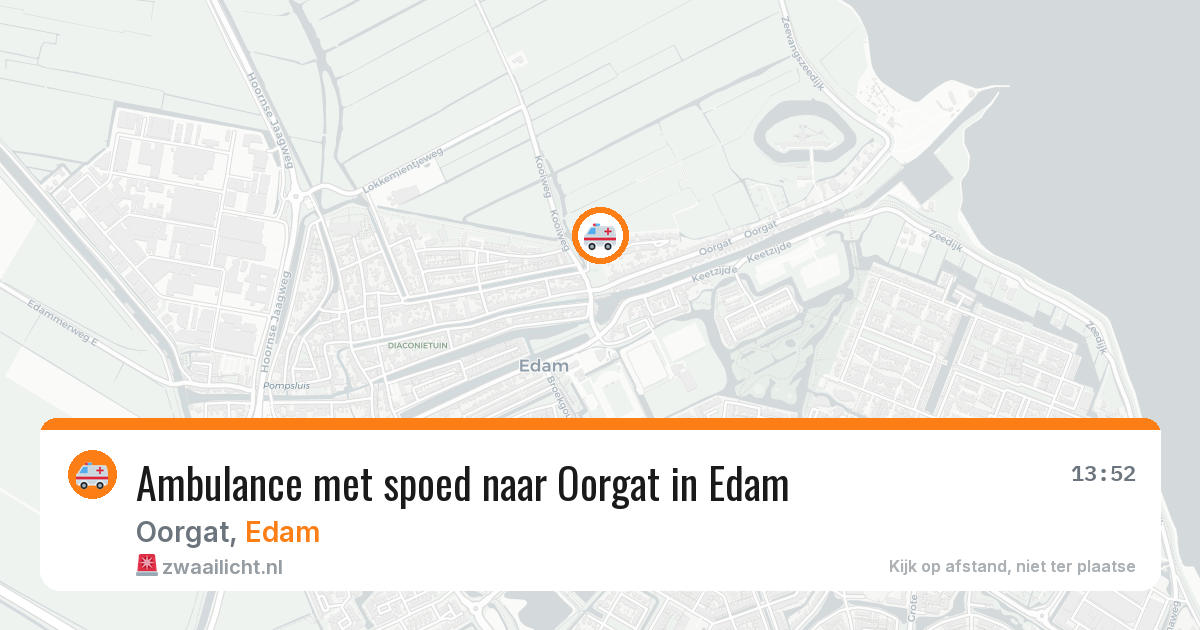 Ambulance met spoed naar Oorgat in Edam — 18 jan 2026
