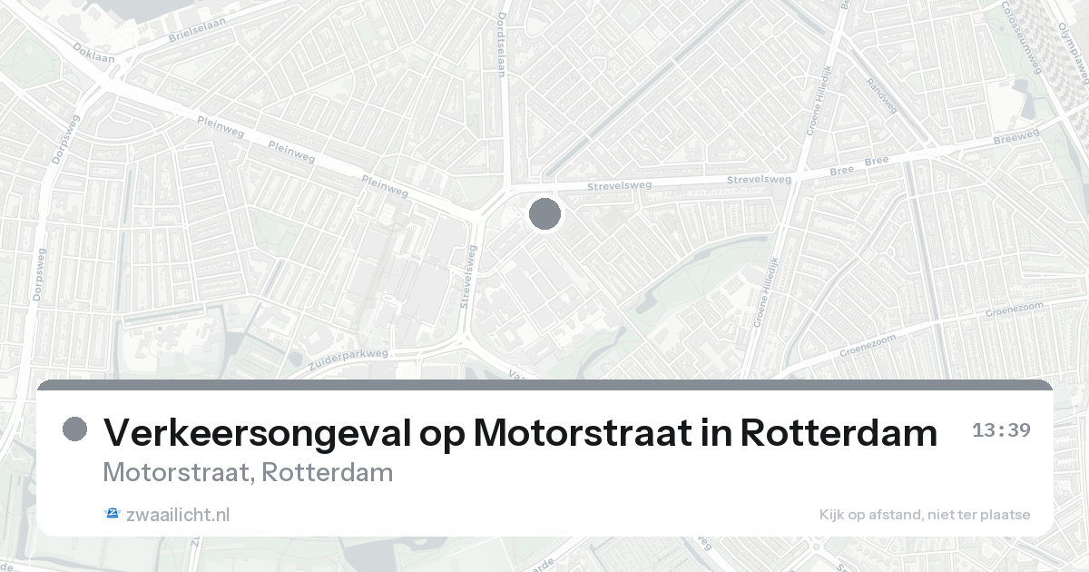 Verkeersongeval op Motorstraat in Rotterdam — 30 jan 2026
