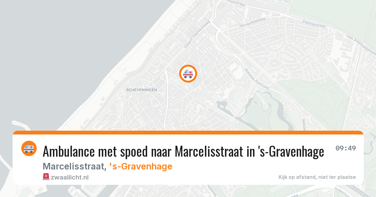 Ambulance met spoed naar Marcelisstraat in 's-Gravenhage — 2 jun 2026