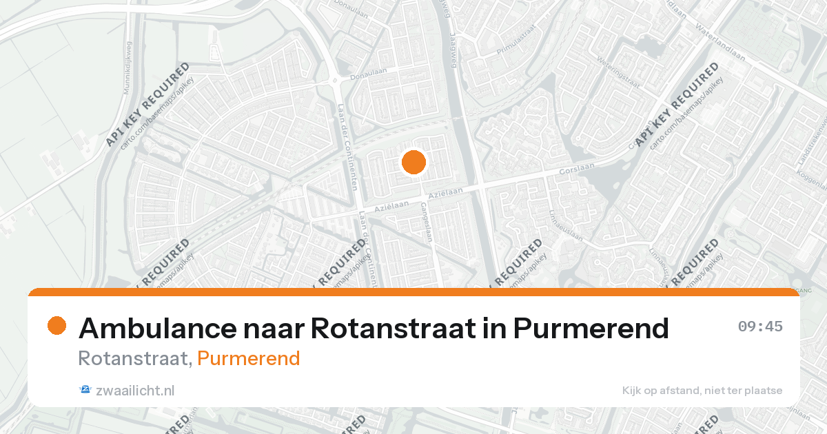 Ambulance naar Rotanstraat in Purmerend — 25 aug 2026