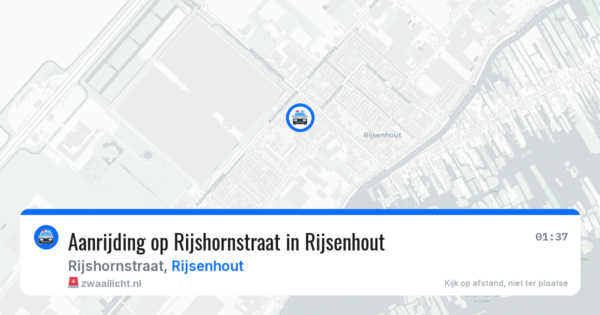 Aanrijding op Rijshornstraat in Rijsenhout — 7 apr 2026