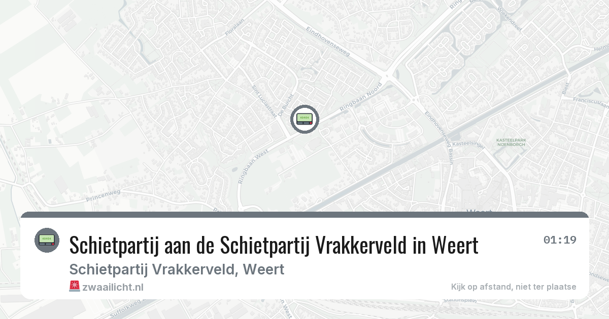 Schietpartij aan de Schietpartij Vrakkerveld in Weert — 30 jan 2026