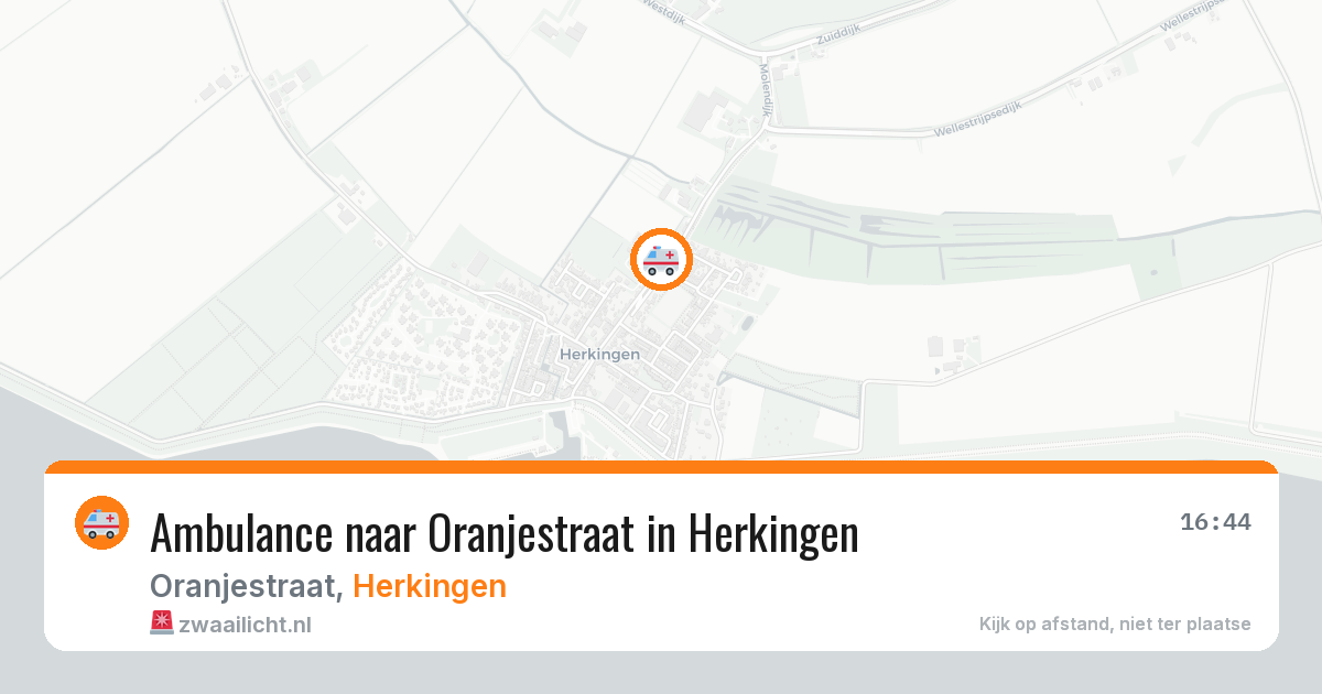 Ambulance naar Oranjestraat in Herkingen — 21 mei 2026