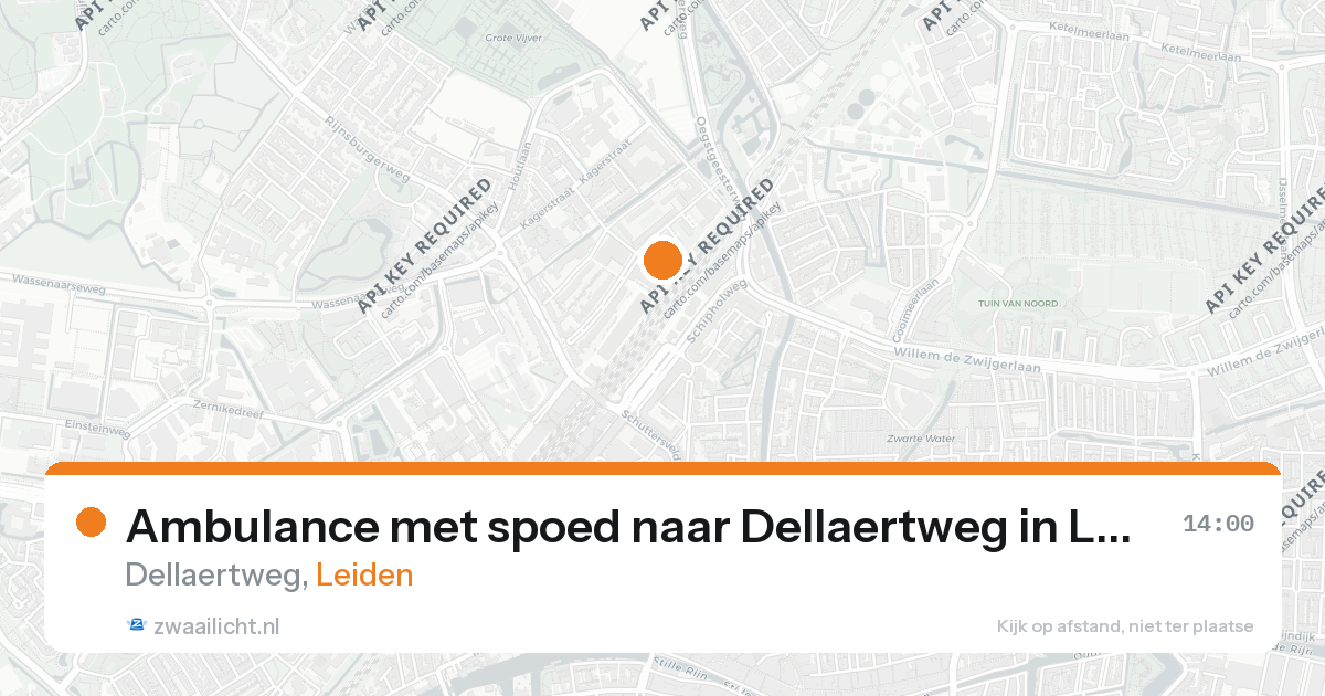 Ambulance met spoed naar Dellaertweg in Leiden — 25 feb 2026
