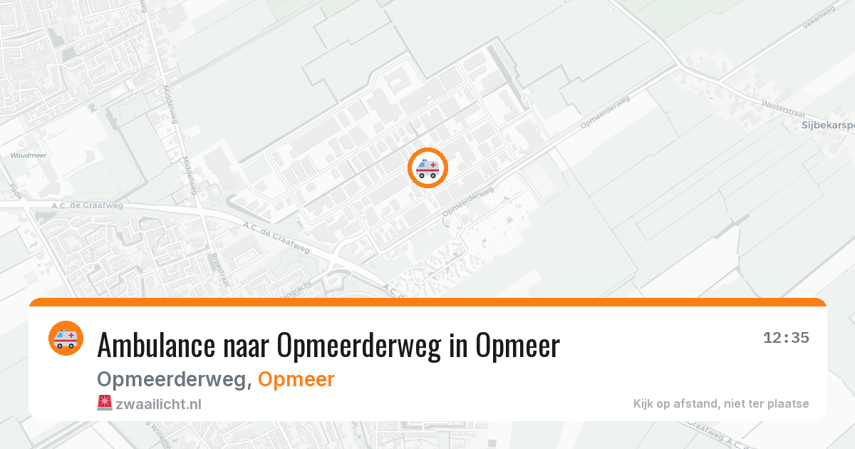 Ambulance naar Opmeerderweg in Opmeer — 31 jul 2026