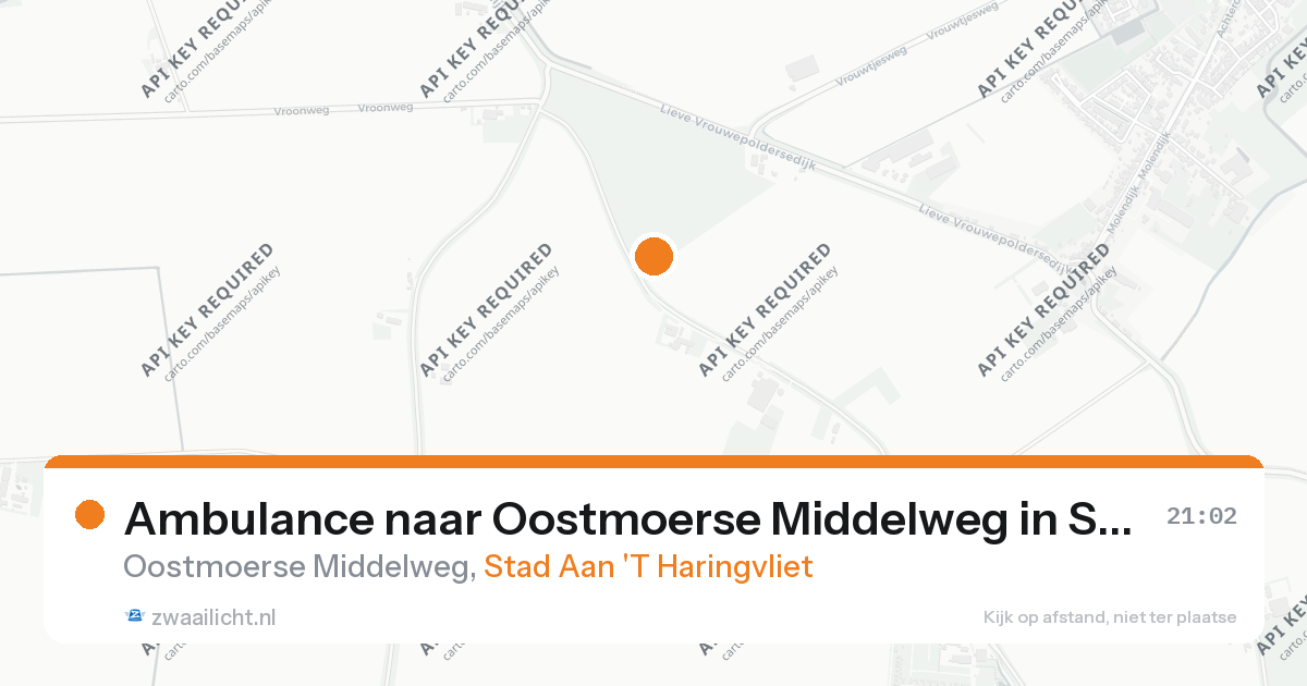 Ambulance naar Oostmoerse Middelweg in Stad Aan 'T Haringvliet — 17 feb 2026