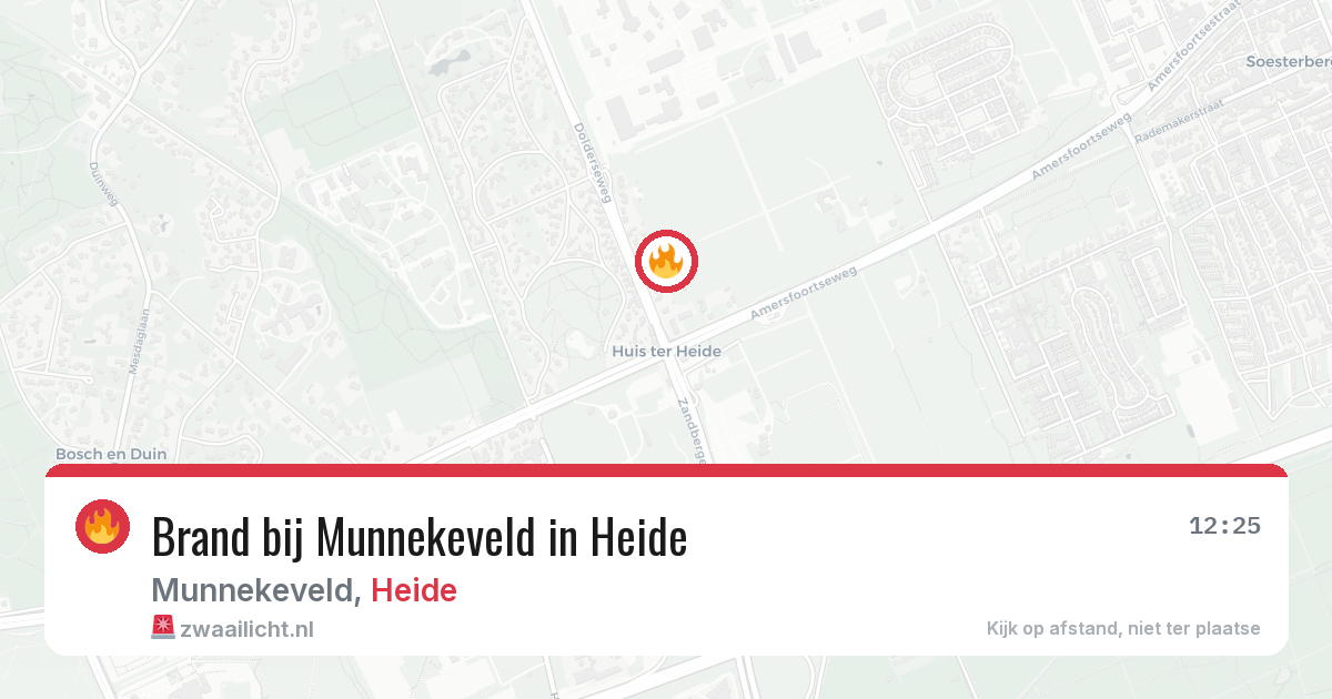Brand bij Munnekeveld in Heide — 30 jul 2026