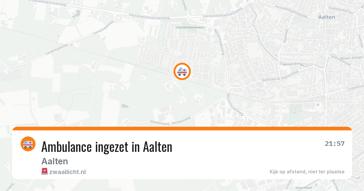 Ambulance ingezet in Aalten — 10 aug 2026