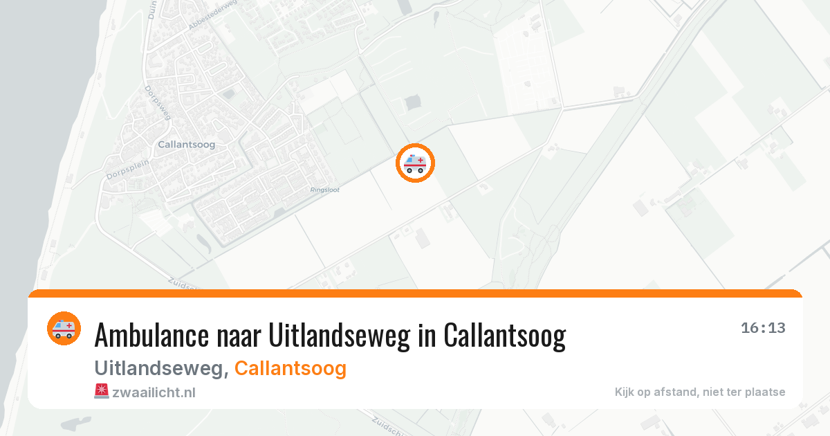 Ambulance naar Uitlandseweg in Callantsoog — 15 jul 2026