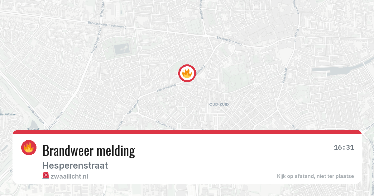 Brandweer melding — 21 jun 2026
